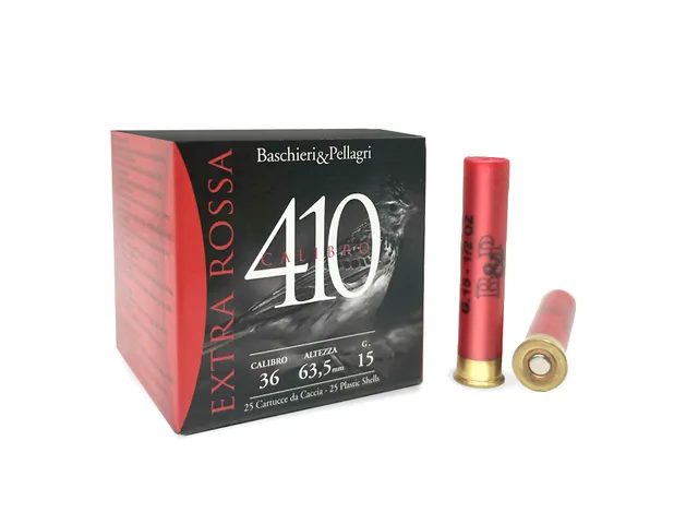 Baschieri Extra Rossa 410 cartucce magnum 15g alta velocità